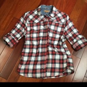 Plaid flannel shirt